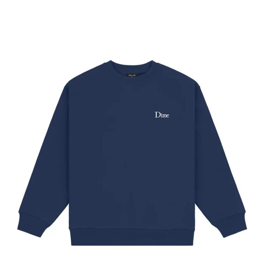DIME - CLASSIC SMALL LOGO CREWNECK NAVY
