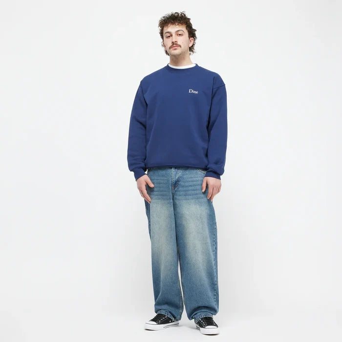 DIME - CLASSIC SMALL LOGO CREWNECK NAVY