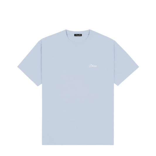 DIME - CURSIVE SMALL LOGO T-SHIRT BLUE FOG