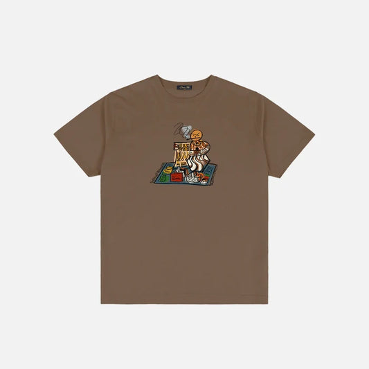 DIME - SNACKMAN DEALER T-SHIRT CHOCOLATE