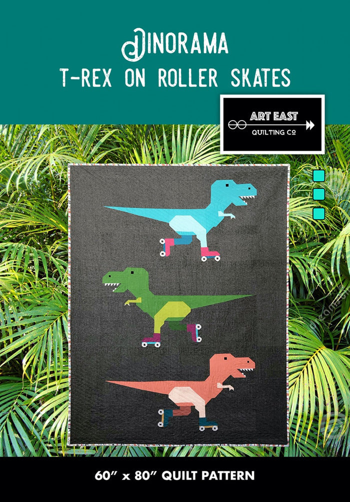 Dinorama T-Rex on Roller Skates