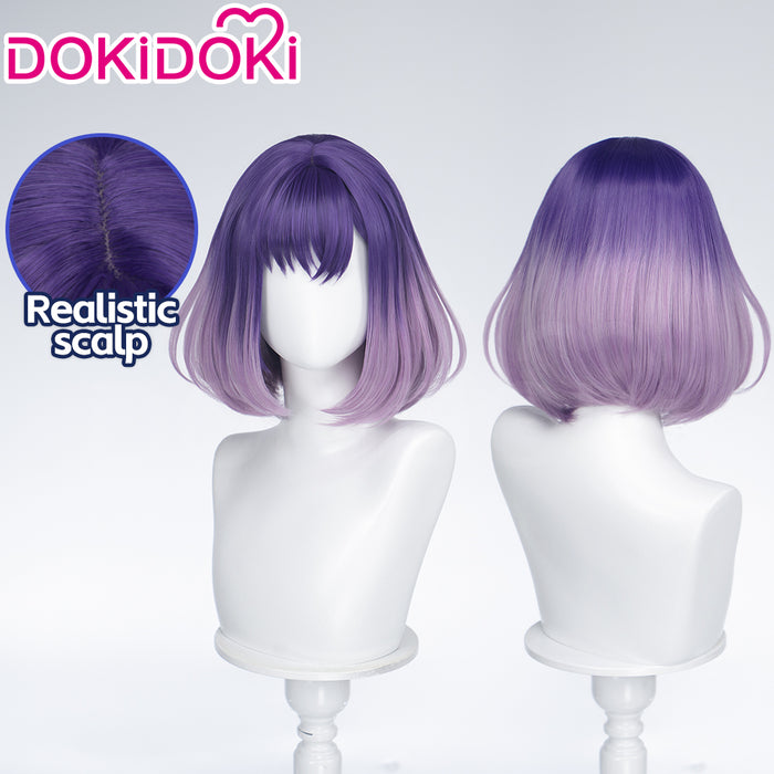DokiDoki Anime BanG Dream! Cosplay Miyako Fuji Wig Short Purple