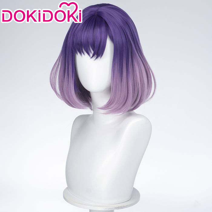 DokiDoki Anime BanG Dream! Cosplay Miyako Fuji Wig Short Purple