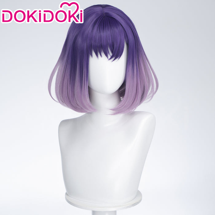 DokiDoki Anime BanG Dream! Cosplay Miyako Fuji Wig Short Purple