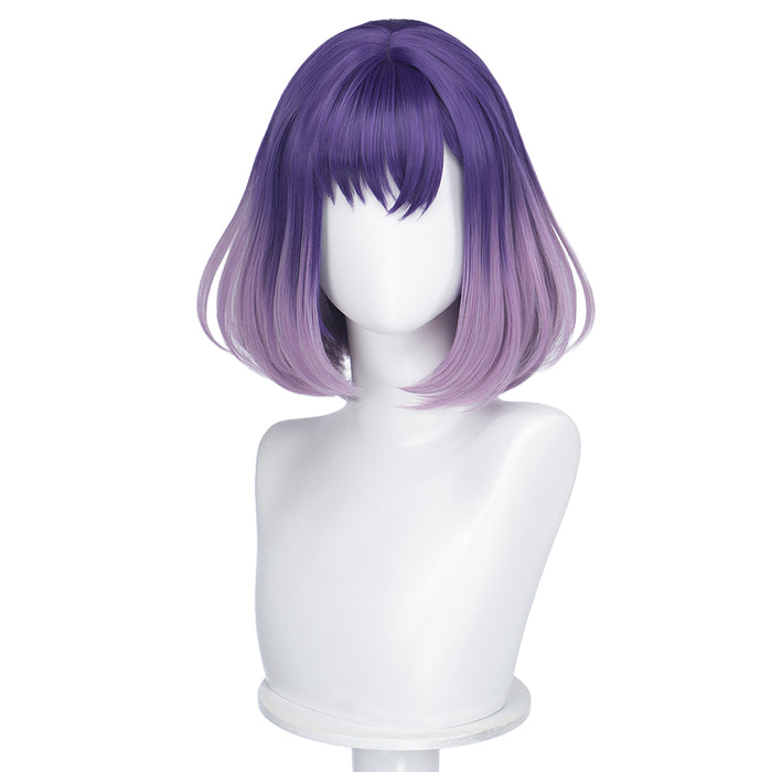 DokiDoki Anime BanG Dream! Cosplay Miyako Fuji Wig Short Purple