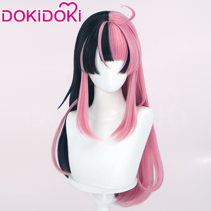 DokiDoki Anime BanG Dream! Cosplay Sengoku Yuno Wig Long Straight Black Pink Hair Mugendai Mewtype