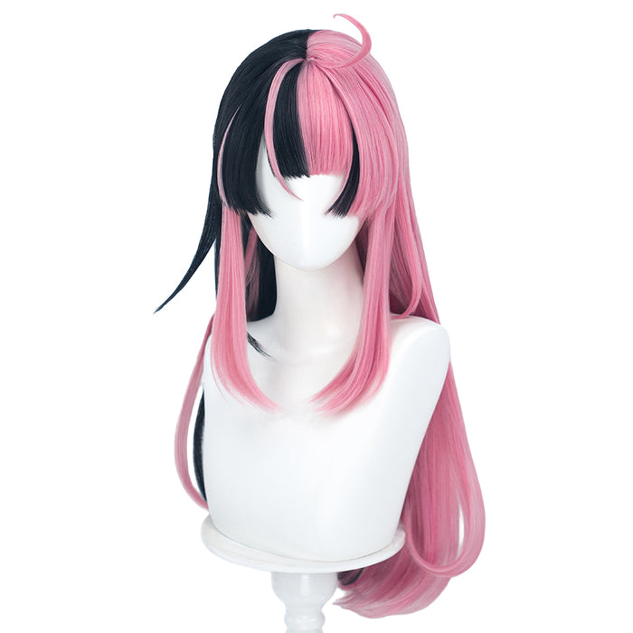 DokiDoki Anime BanG Dream! Cosplay Sengoku Yuno Wig Long Straight Black Pink Hair Mugendai Mewtype
