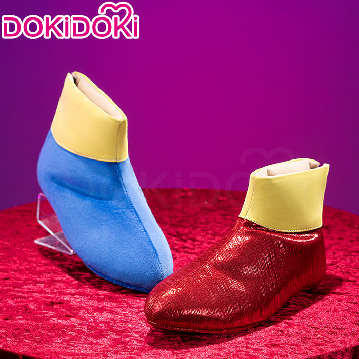 DokiDoki Anime Cosplay Clown Shoes Red Blue