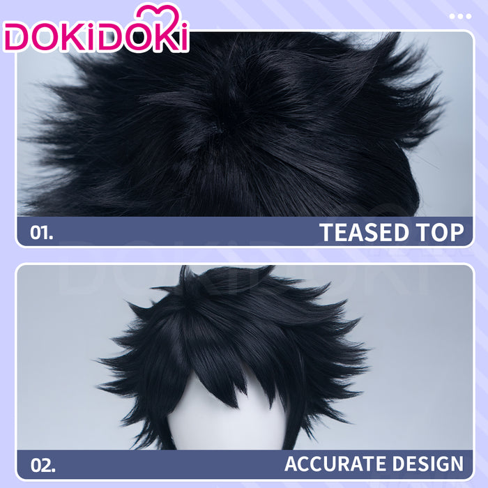 DokiDoki Anime Cosplay Pirate Captain Wig Short Black Hair
