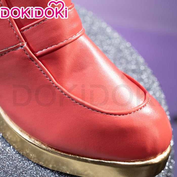 DokiDoki Anime Cosplay Shoes Pink Mid-Calf Boots