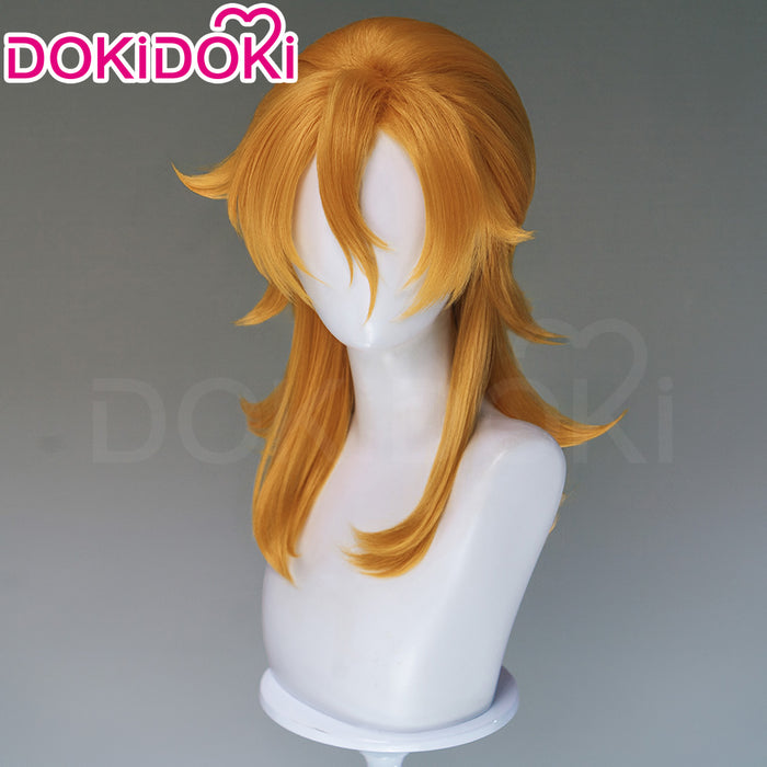 DokiDoki Anime Cosplay Wig Long Curly Orange Hair