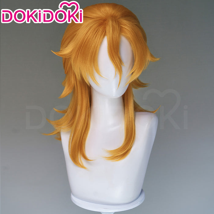DokiDoki Anime Cosplay Wig Long Curly Orange Hair