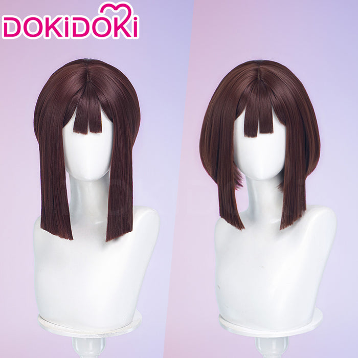 DokiDoki Anime Cosplay Wig Short Straight Brown Hair Circus