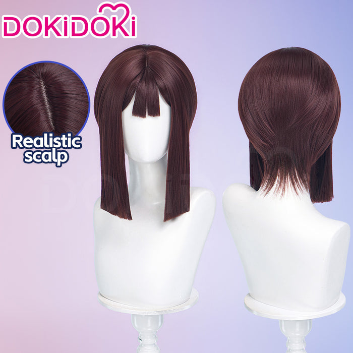 DokiDoki Anime Cosplay Wig Short Straight Brown Hair Circus