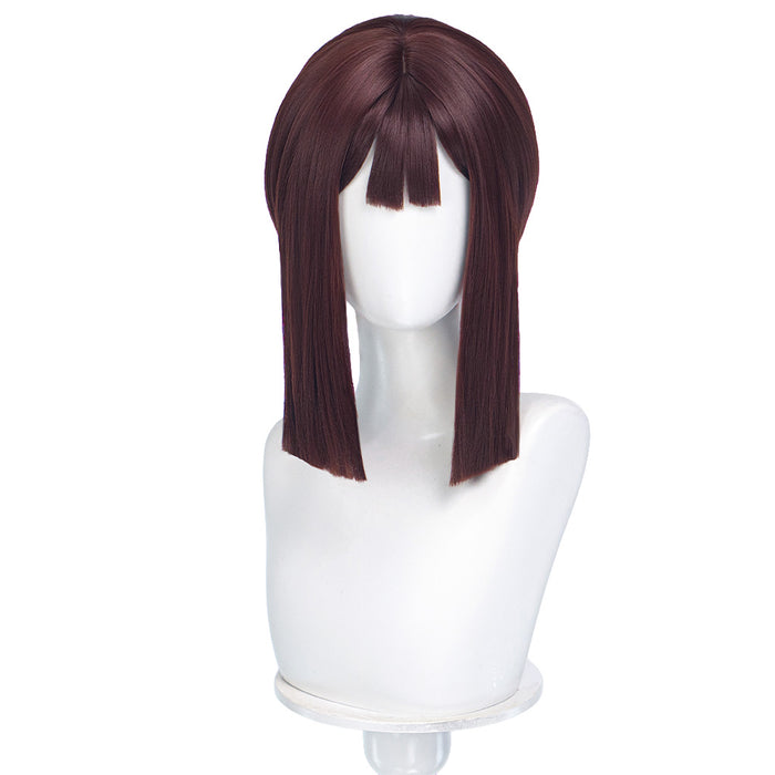 DokiDoki Anime Cosplay Wig Short Straight Brown Hair Circus