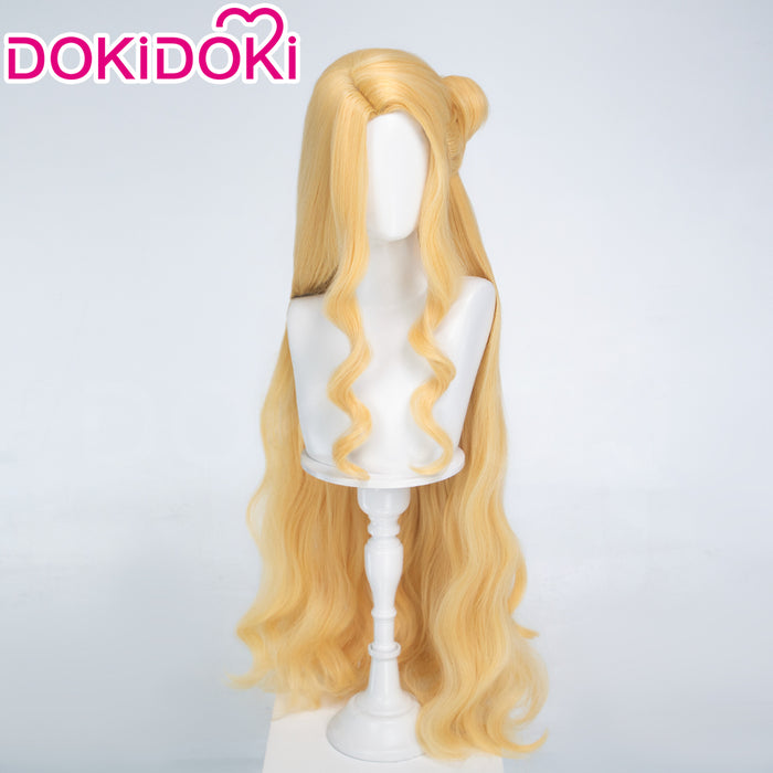 DokiDoki Anime The One Within the Villainess Cosplay Remilia Rosa Graupner Wig Long Curly Blonde Hair