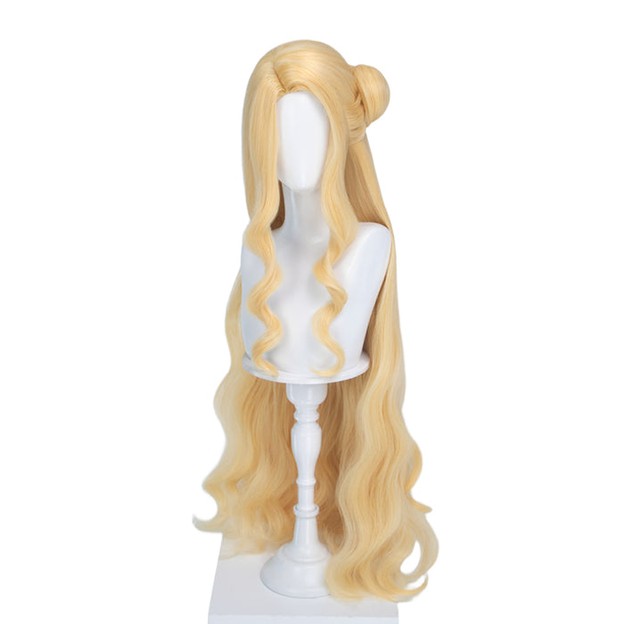 DokiDoki Anime The One Within the Villainess Cosplay Remilia Rosa Graupner Wig Long Curly Blonde Hair