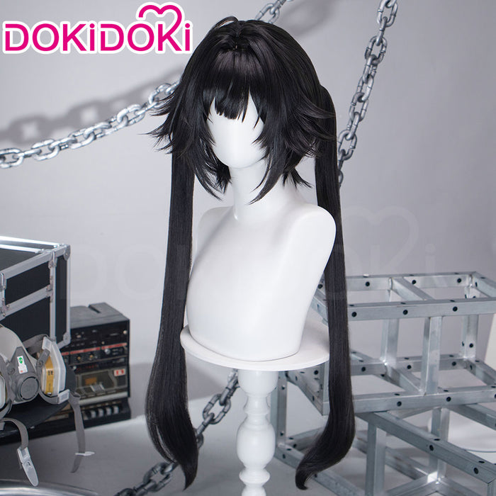 DokiDoki Game Arknights: Endfield Cosplay Chen Qianyu Wig Long Straight Black Hair Chen Qian Yu
