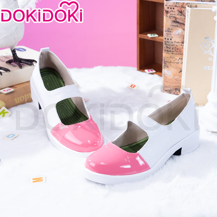 DokiDoki Game DokiDoki Literature Club Cosplay Monika Shoes Pink White Shoes DDLC