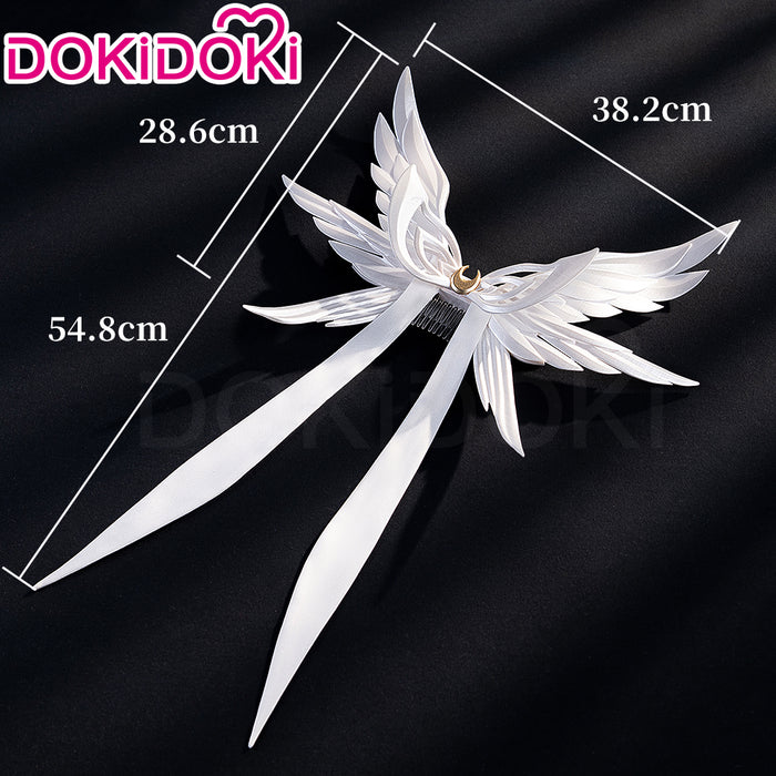 DokiDoki Game Genshin Impact Cosplay Columbina Prop White Headwear Song of the Welkin Moon