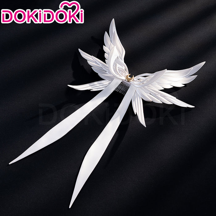 DokiDoki Game Genshin Impact Cosplay Columbina Prop White Headwear Song of the Welkin Moon