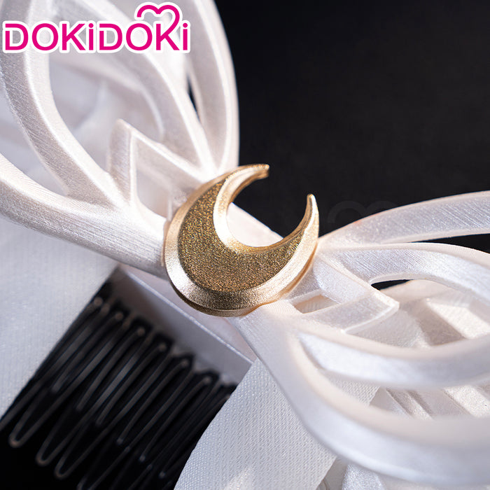 DokiDoki Game Genshin Impact Cosplay Columbina Prop White Headwear Song of the Welkin Moon