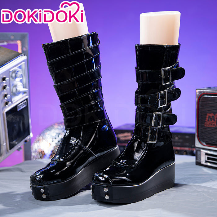 DokiDoki Game NEEDY GIRL OVERDOSE Cosplay Ame chan Shoes  Game KAngel amechan Black