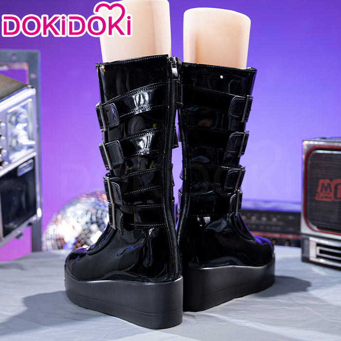 DokiDoki Game NEEDY GIRL OVERDOSE Cosplay Ame chan Shoes  Game KAngel amechan Black