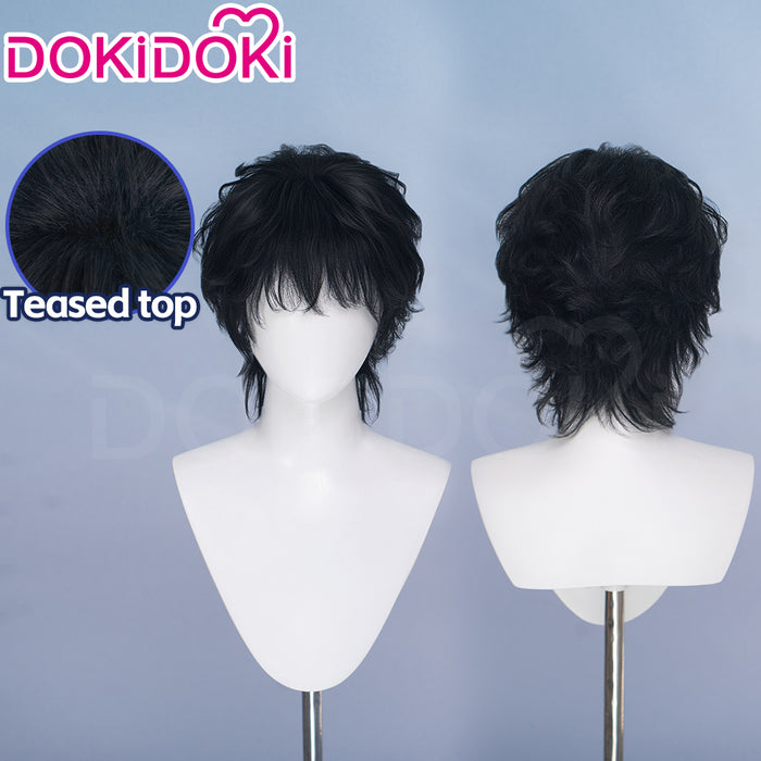 DokiDoki Game Silent Whispers Cosplay Theron Wig Short Black Hair