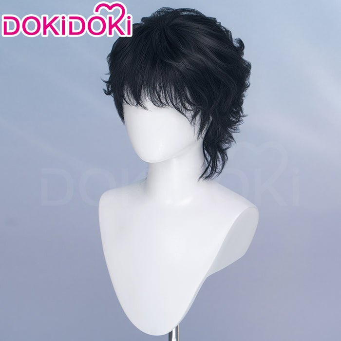 DokiDoki Game Silent Whispers Cosplay Theron Wig Short Black Hair