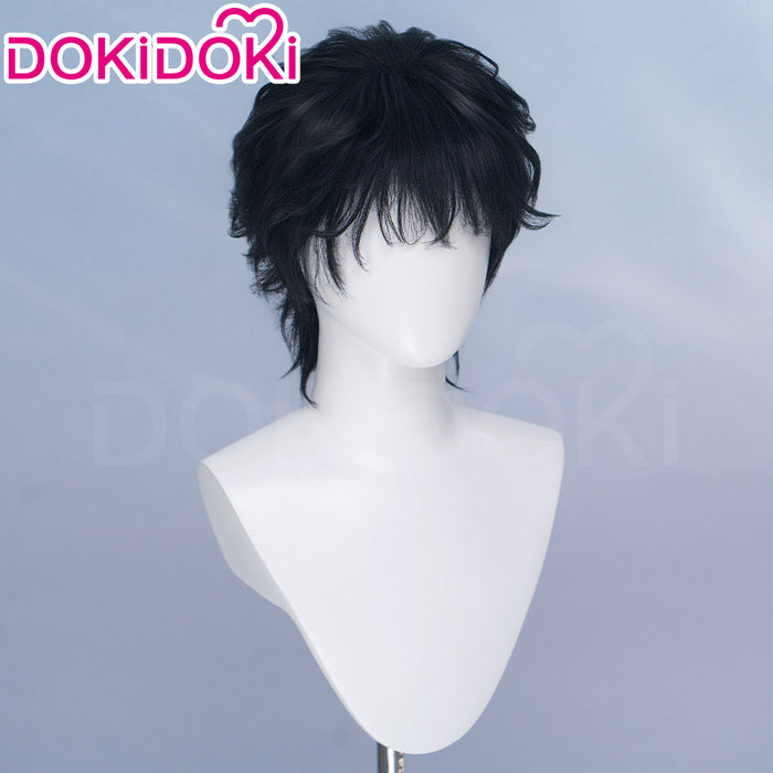 DokiDoki Game Silent Whispers Cosplay Theron Wig Short Black Hair