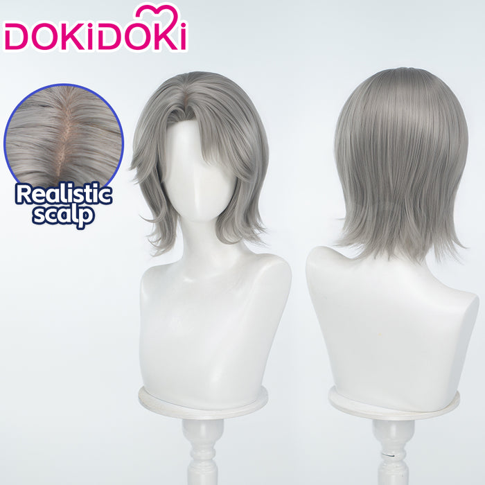 DokiDoki Game Stellar Blade: Blood Rain Cosplay Wig Short Curly Grey Hair