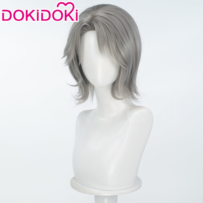 DokiDoki Game Stellar Blade: Blood Rain Cosplay Wig Short Curly Grey Hair
