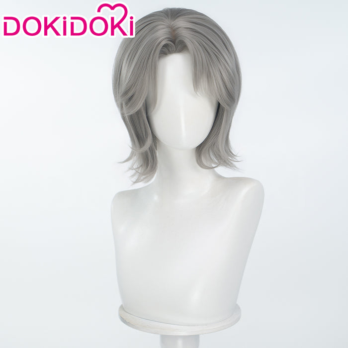 DokiDoki Game Stellar Blade: Blood Rain Cosplay Wig Short Curly Grey Hair