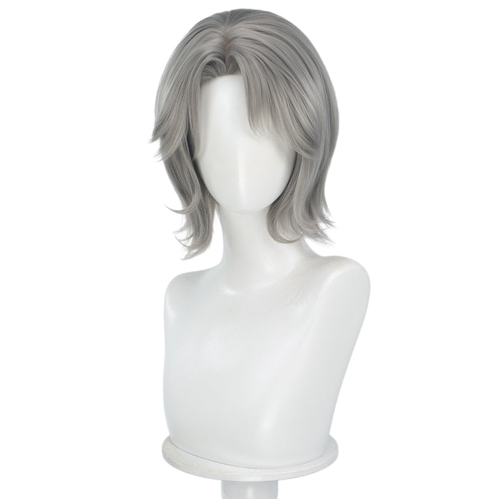 DokiDoki Game Stellar Blade: Blood Rain Cosplay Wig Short Curly Grey Hair