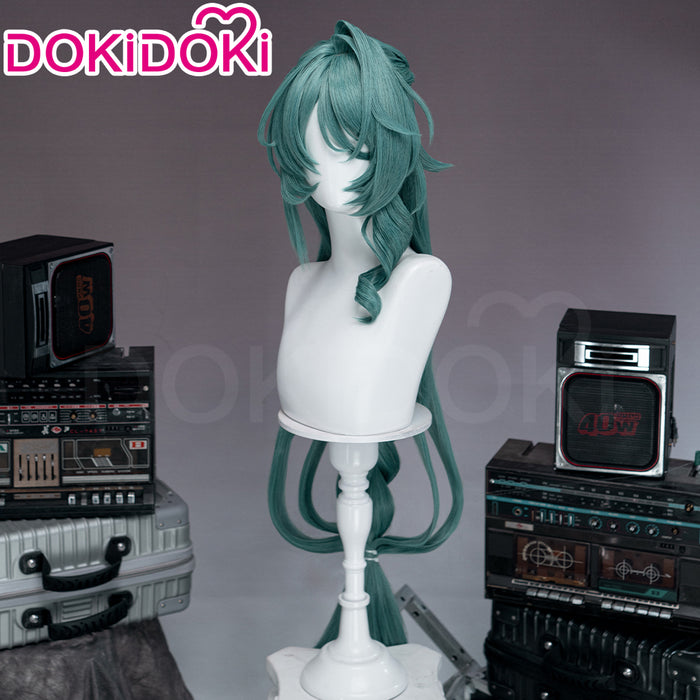 DokiDoki Game Zenless Zone Zero Cosplay Cecilia Wig Long Curly Green Hair Angels of Delusion ZZZ