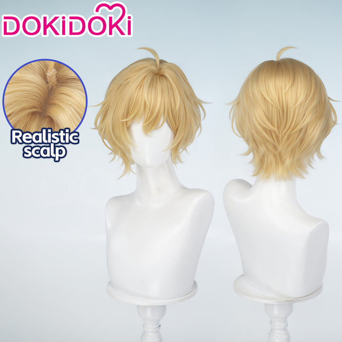 DokiDoki Manga Anime I Want to Love You Till Your Dying Day Cosplay Ali Maud Wig Short Curly Golden Hair