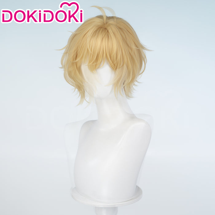 DokiDoki Manga Anime I Want to Love You Till Your Dying Day Cosplay Ali Maud Wig Short Curly Golden Hair
