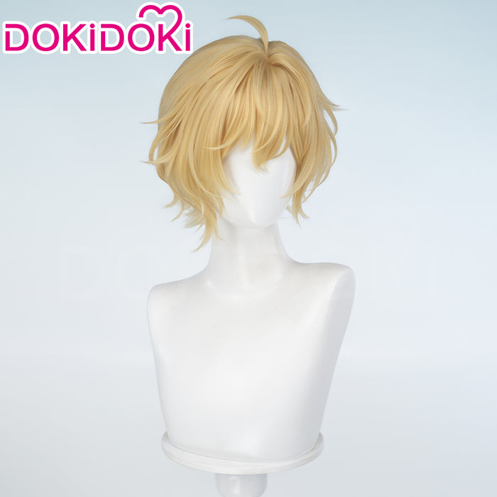 DokiDoki Manga Anime I Want to Love You Till Your Dying Day Cosplay Ali Maud Wig Short Curly Golden Hair