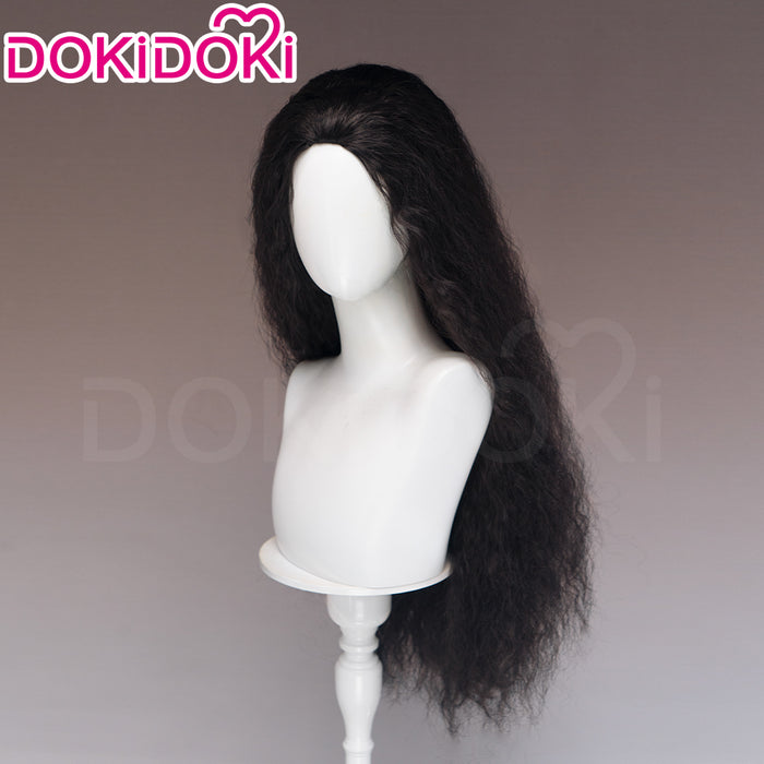 DokiDoki Movie Cosplay Wig Long Curly Black Hair Pre Curled