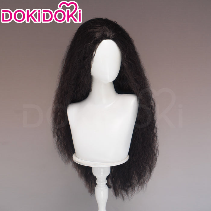 DokiDoki Movie Cosplay Wig Long Curly Black Hair Pre Curled