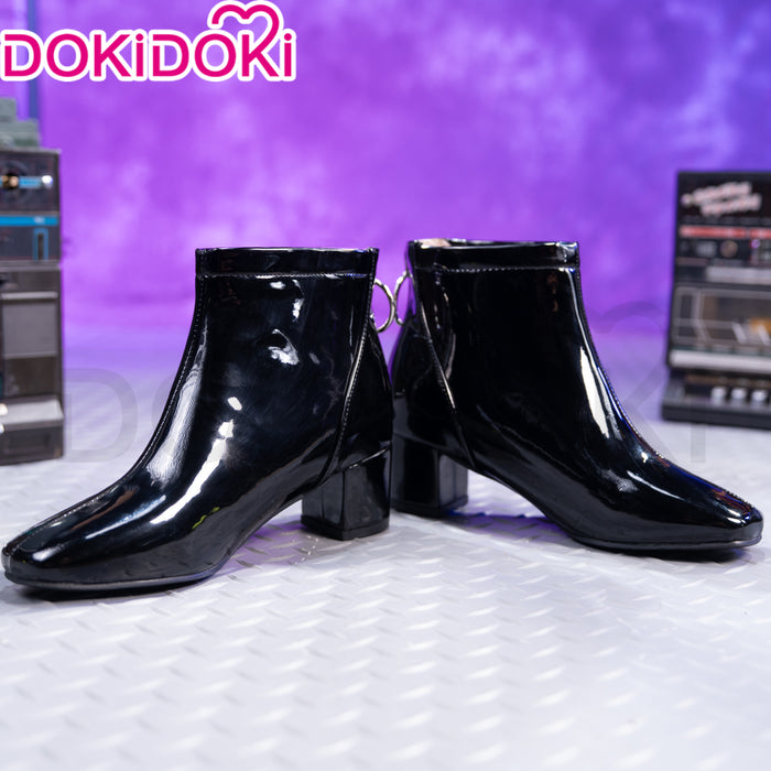DokiDoki Music Project Cosplay Round 7 Shoes Black High Heels R7