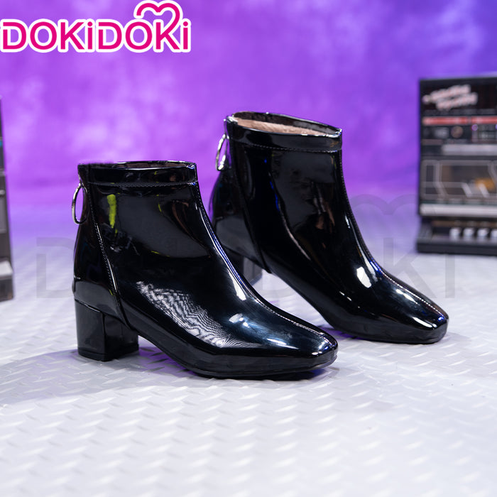 DokiDoki Music Project Cosplay Round 7 Shoes Black High Heels R7