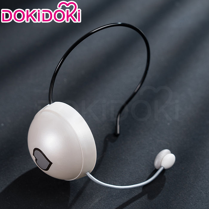 DokiDoki Music Project Cosplay Zombie Idol Prop White Pink Headphone / Mask