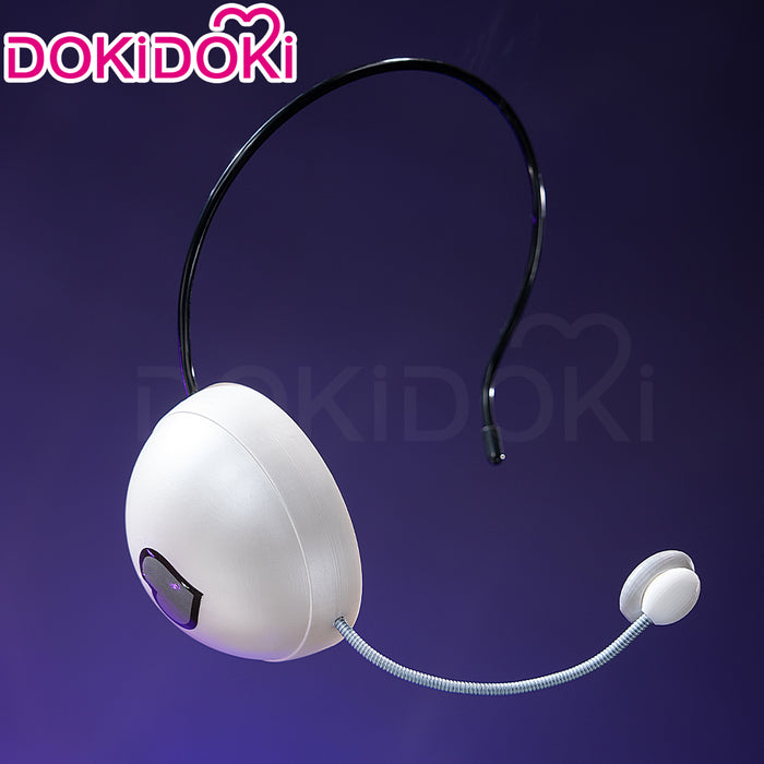 DokiDoki Music Project Cosplay Zombie Idol Prop White Pink Headphone / Mask