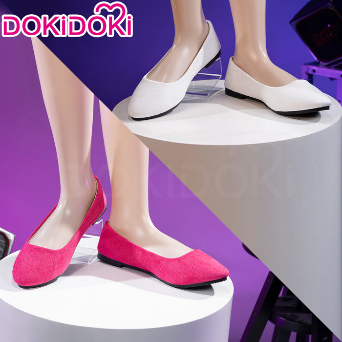 DokiDoki Music Project Cosplay Zombie Idol Shoes White Pink