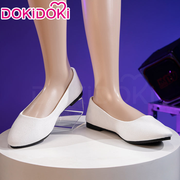 DokiDoki Music Project Cosplay Zombie Idol Shoes White Pink