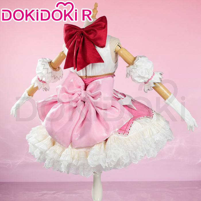 DokiDoki-R Anime Cosplay Pink And White Costume Dress Battle Suit