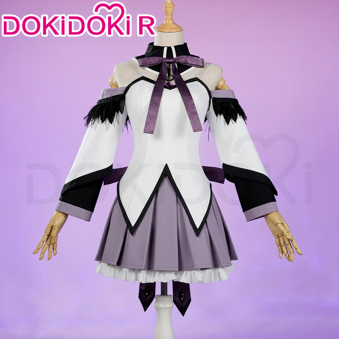DokiDoki-R Anime Cosplay White And Purple Dress Costume