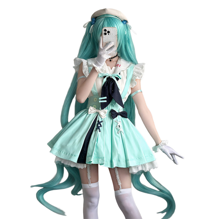 DokiDoki-R Cosplay Costume Mint Green Dress Sailor Suit